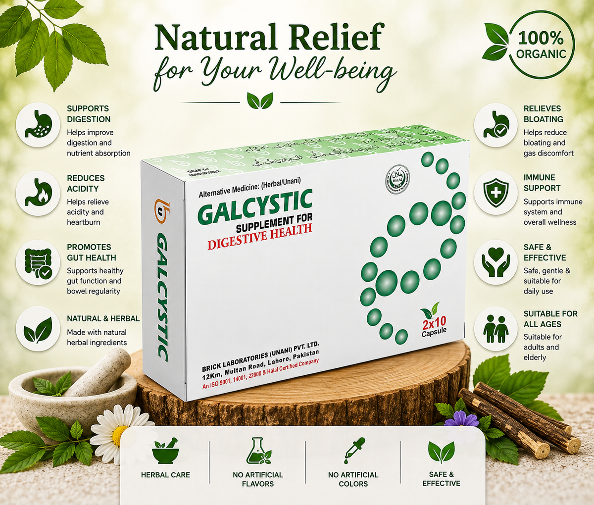 GALCISTIC CAPSULES 20