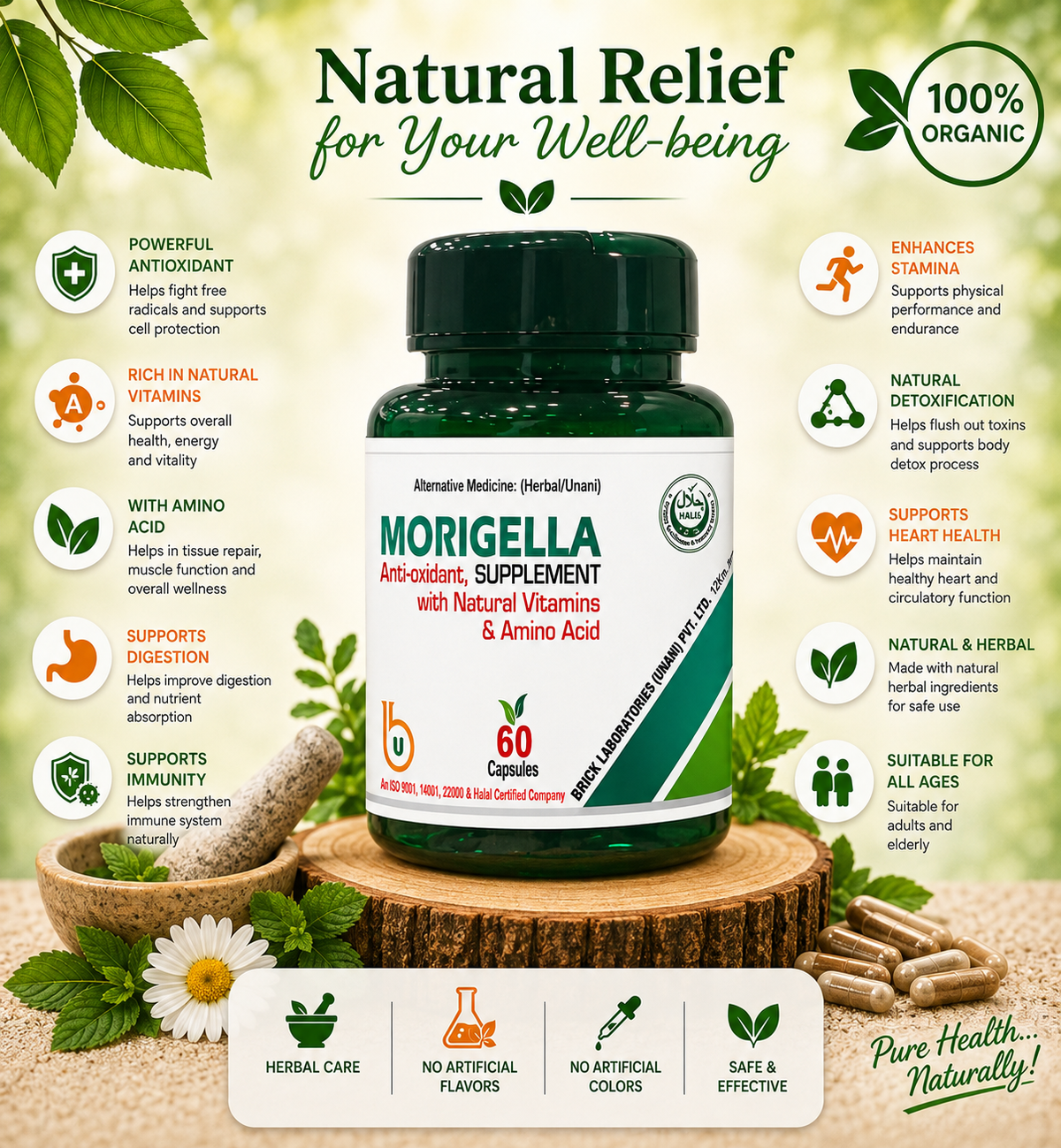 MORIGELLA CAPSULES 60’S